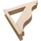 Ekena Millwork 6-in W x 32-in D x 32-in H Funston Slat Rough Cedar Woodgrain TimberThane Outlooker, Primed Tan OUTUR060X32X32FST24RCPR - alternate 6